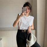 2020 Summer Women's Sleeveless Casual T-Shirt