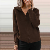 Women's Stripe Knitwear Coat - Europe America Casual Loose Fit Cardigan (S-XXXL)