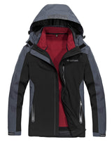 Men's 3-in-1 Outdoor Jacket Set with Windproof Design