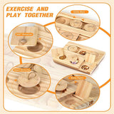 Wooden Hamster Feeder Household Feeding Snack Dispenser