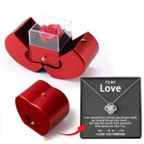 Niche Mother's Day Gift Clavicle Chain Apple Box Set