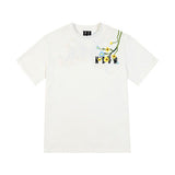 Floral Embroidered Short-Sleeved T-Shirt