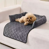 Sofa-style Calming Dog Bed, Durable Suede Pet Sofa Bed, Waterproof Sofa Cushion Pet Bed, Sofa Protection Pad Suitable For Small And Medium-sized Dogs And Cats.