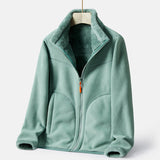 Double-sided Polar Fleece Outdoor Thick Warm Sweater Coat