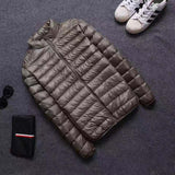 Men's Lightweight Cotton-Padded Jacket with Hood