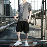 Men's Loose Ice Silk Half Sleeve T-shirt