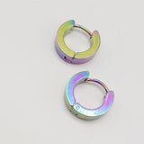Simple Electroplated Stainless Steel Earrings