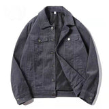 Men's Retro Corduroy Jacket for Spring and Autumn