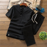 Chinese Style Short-Sleeved Linen Summer T-Shirt