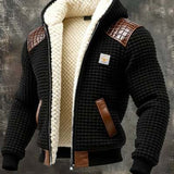 Multicolor Solid-color Printed Digital-print Hooded Jacket