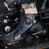 Motorcycle Rain Boots Men's Summer Youth Outdoor Non-slip Wading Shoes Fashion Low Top Flat Work Shoes Rubber Shoes