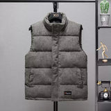 Men's Thick Corduroy Vest - Warm & Breathable Striped Jacket