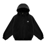 Heavyweight High-neck Air-layer Hooded Sweatshirt