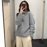 New High Neck Thick Sweater Women