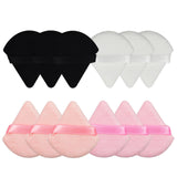 Triangular Fan-shaped Ribbon Dry Powder Puff Short Hair Material