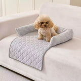 Sofa-style Calming Dog Bed, Durable Suede Pet Sofa Bed, Waterproof Sofa Cushion Pet Bed, Sofa Protection Pad Suitable For Small And Medium-sized Dogs And Cats.