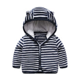 Children's Hooded Coral Fleece Padded Jacket