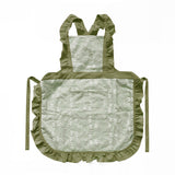 Kitchen Household Minimalist Cotton Linen Lace X Strap Apron