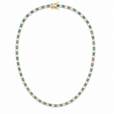 3mm CZ Tennis Bracelet – Color Stone & Clear Bezel Bracelet