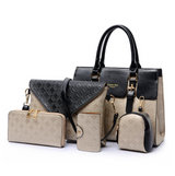Diamond Pattern Five-Piece Mother and Child Bag Set