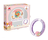 New Cartoon Chain Train Track Wind-Up Lollipop Toy
