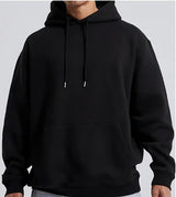 Men's Solid Color Hooded Jumper