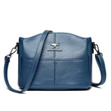 Korean-style Womens Shoulder Soft Leather Versatile Design Large Capacity And Embroidered Crossbody Bag