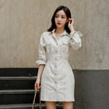 Fashionable Soft Denim Slimming Dress