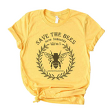 Bee Graphic Round Neck Short Sleeve T-Shirt