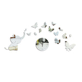 3D Acrylic Creative Mirror Wall Sticker Clock