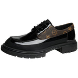 Men's Casual Leather Platform Shoes