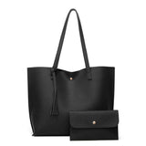 Pure Color Large Capacity Mother-and-Child Tote Bag