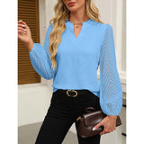 Elegant Lace Chiffon Work Blouse