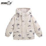 Babu Bean Reversible Down Jacket for Kids Winter Outerwear