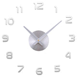 Living Room Acrylic Mirror Wall Clock Creative Simple Clock Diy Large Size Digital Wall Sticker Clock
