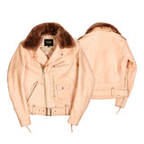 Detachable Fur Collar And Belt Fully Equipped Men's Jacket