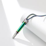 Breathing Resistance Whistle Necklace Round Tube Built-in Cotton Core