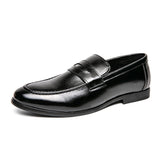 Pointed Toe Minimalist Leather Shoes In British Style