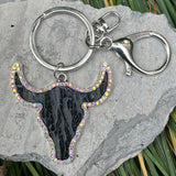 Retro Embossing Western Style Handbag Pendant Keychain