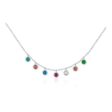 S925 Sterling Silver Necklace Women's Diamond