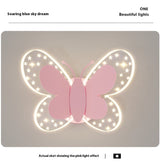 Butterfly Lamp Creative Cartoon Children Bedroom Wall Lamp