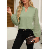 Elegant Lace Chiffon Work Blouse