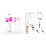 Colorful Beating Mouse Electric Door Holder Hanging Automatic Interactive Toy