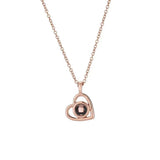 Languages Necklace Female S925 Silver