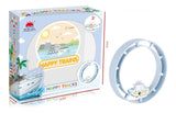 New Cartoon Chain Train Track Wind-Up Lollipop Toy
