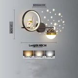 Astronaut Children's Room Wall Lamp Creative LED Background Wall Lamp