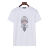 Plus Size Women's Rhinestone Character T-Shirt Fashion