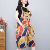 Denim Lantern Strap Pants