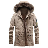 Cotton Men's Mid-length Korean Jacket Winter Plus Down Jacket