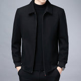 Men's Wool Lapel Cardigan Jacket for Autumn/Winter